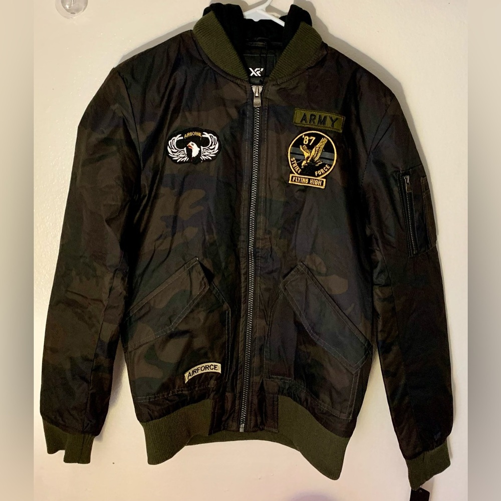 Xray Jeans Camouflage Bomber Jacket (M; Camo)